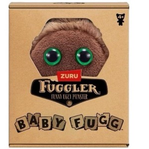 Fuggler Baby Fuggs 3.5 Inch Hedge Grog Brown Funny Ugly Monster Soft Plush - 1 of 3