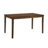 NicBex 55.5" Dining Table Set for 4 Brown Finish Rectangular Wooden Dining Table with 4 Chairs for Kitchen - 3 of 4