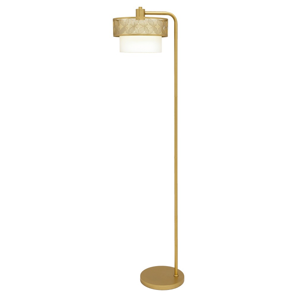 Photos - Floodlight / Street Light 62.25" Alaina Shade Floor Lamp - River of Goods