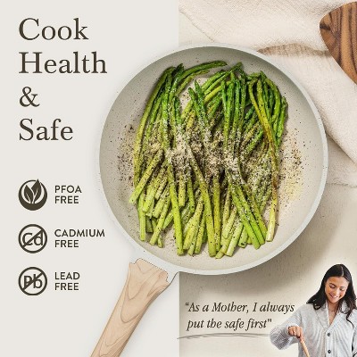 White Granite Nonstick Aluminum 11-Piece Cookware Set