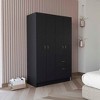 NicBex Armoire Wardrobe Closet Storage Cabinet with Double Doors Cabinet & Drawer for Bedroom - 2 of 4