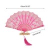 Unique Bargains Tassel Folding Fan 1 Pc - 2 of 4