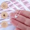Heart Necklace, 15 - 17 Inch Silver/gold Chain, Dainty Bead Charm, Women's Heart Valentine's Gift - 3 of 4