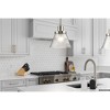 Urban Ambiance Luxury Modern Farmhouse Indoor Pendant,  8-5/8''H x 8"W x 8''D,  Brushed Nickel Finish, UHP4668 - 2 of 4