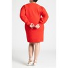 ELOQUII Women's Plus Size Bow Sweater Mini Dress - 3 of 4