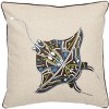 Sakura Ray Pillow (Set of 2) - Multi/Cream - 18"X18" - Safavieh - 3 of 3
