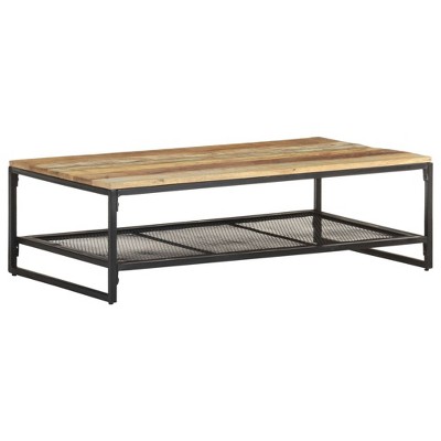 vidaXL Coffee Table 43.3"x23.6"x13.8" Solid Mango Wood
