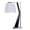 Darby Silver Mid-Century Modern Metal Desk Lamp - StyleCraft: Adjustable, Linen Shade, UL Listed - 4 of 4