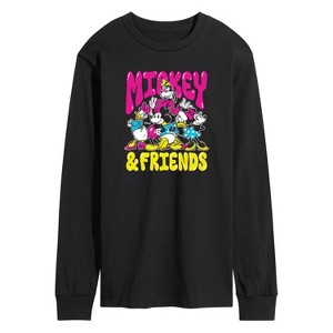 Men's - Disney - Mickey And Friends Long Sleeve Graphic T-Shirt - 1 of 4