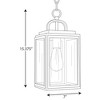 Progress Lighting Grandbury 1-Light Outdoor Hanging Lantern, Black, Clear Glass, DURASHIELD - 2 of 4