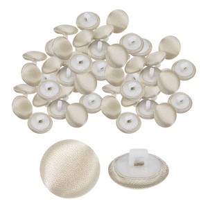 Unique Bargains Bridal Wedding Dress Suit DIY Satin Shiny Sewing Buttons 50 Pcs - 1 of 4