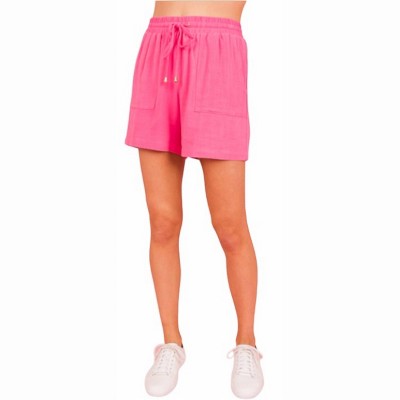 Women's Crinkled Gauze Shorts - day + moon