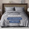 Luxury Soft Premium Duvet Cover Set - Zipper Closure & Matching Pillow Shams - CGK Linens - 2 of 4