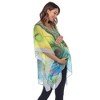 Maternity Plus Size Short Caftan with Tie-up Neckline - White Mark - 2 of 4