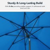 Heynemo Outdoor Patio Umbrella, Patio Umbrella with Push Button Tilt/Crank, Outdoor Umbrella with 8 Sturdy Ribs, Large Umbrella for Backyard - 2 of 4