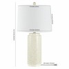 Silla Table Lamp - 25.5 Inch Height - TBL4371 - White/Grey - Safavieh - 3 of 3