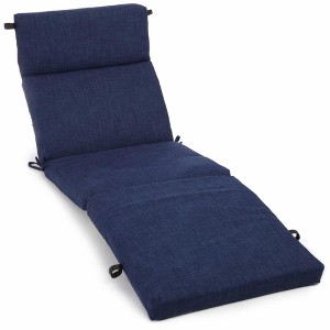 Blazing Needles, 72-inch by 24-inch Solid Polyester Outdoor Chaise Lounge Cushion - 1 of 1