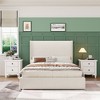 Upholstered Platform Bed Frame with Storage Drawers – Corduroy Tufted Headboard - 4 of 4