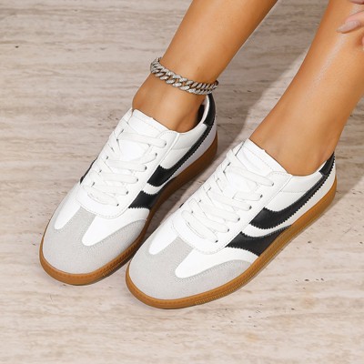 Женские кроссовки BERNESS Women's Lilliann Retro Layered Panel Lace-Up Sneakers Black 10 — фото 5