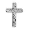 Black Bow Jewelry 14k White Gold 1/2 Ctw Diamond Latin Cross Slide Pendant, 19 x 29mm - 3 of 4