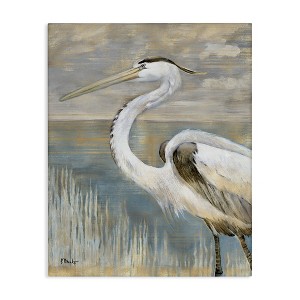 Stupell Industries Heron Bird Abstract Marshland Coast Canvas Wall Art - 1 of 4