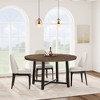 Mdf, Iron J2 Industrial Style Metal Round Dining Table， - 4 of 4
