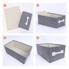 REGALWOVEN Fabric Collapsible Storage Bins with Handles 2 Pcs - 3 of 4