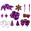 Christmas by Krebs - Plastic Shatterproof Ornament Decoration - Shiny Lilac, 6 inch (150mm) Diamond