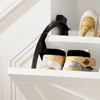 CuisinSmart, Shoe Cabinet with 2 Flip Drawers, Narrow Freestanding Shoe Storage Cabinet for Foyer, Hallway, Shoe Rack, White - 3 of 4