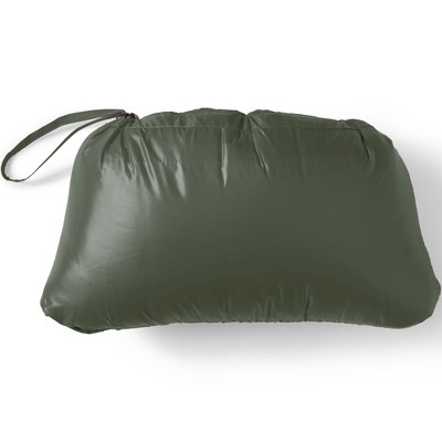 Lands' End Men's Hooded Wanderweight Packable Down Jacket - Medium - Darkest Olive — фото 5