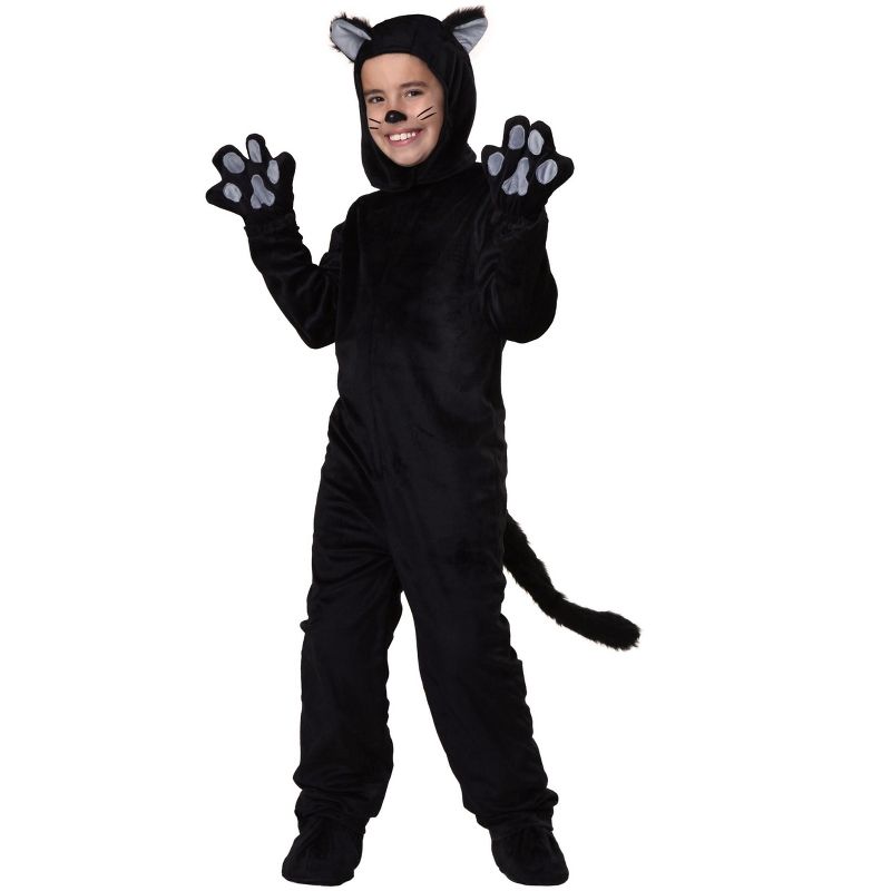 HalloweenCostumes.com Fun Costumes Child Black Cat Costume, 4 of 5