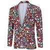 Clearlove Tuxedo Jackets One Button Slim Fit Formal Suits Blazer with Bow Tie Formal Blazer - 4 of 4