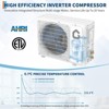 12000 BTU Wifi Mini Split AC, 21 SEER2230V Inverter Ductless Wall AC w/WiFi & Alexa Compatible, Cools Rooms up to 750 Sq.Ft, Energy Efficient Inverter - 4 of 4