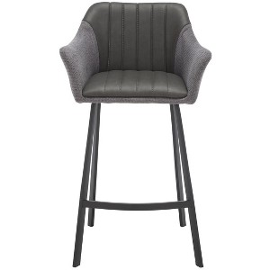 Rodi Counter Stool - BST3019 - Grey/Black - Safavieh - 1 of 4