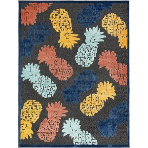 Unique Loom    Belize Outdoor Turneffe Area Rug - 1 of 4