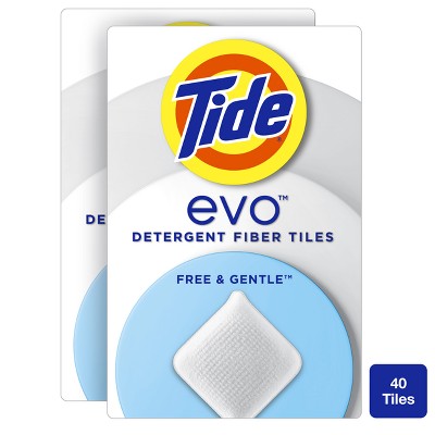 Tide Evo Free & Gentle Laundry Detergent Tiles - 40ct