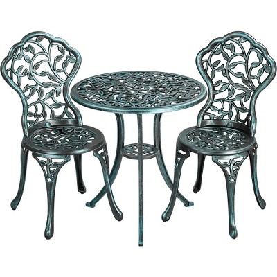 Yaheetech 3 Piece Outdoor Bistro Table Set