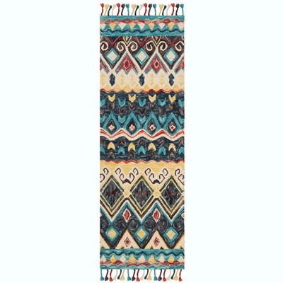 Aspen Apn137 Hand Tufted Area Rug - Blue/red - 2'3