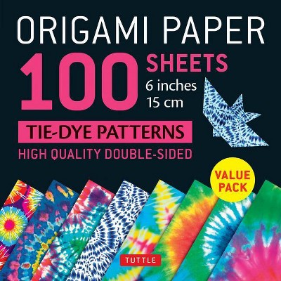 Origami Paper 100 Sheets Tie-Dye Patterns 6 (15 CM) - by  Tuttle Publishing (Loose-Leaf)