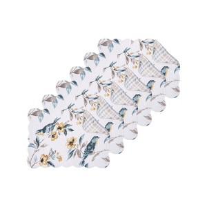 C&F Home Calix Bluebird Cotton Placemat Machine Washable Set of 6 - 1 of 4