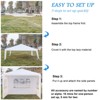 Easy Setup Garden Party Tent, UVProtection Instant Canopy Perfect for Outdoor Events, Camping, Beach, Flea Markets - 4 of 4