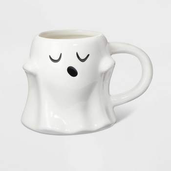12oz Halloween Stoneware Ghost Figural Mug - Spritz™