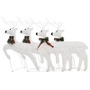 vidaXL Christmas Reindeers Decoration Christmas Lighting Display with LEDs - White 4 - 4 of 4