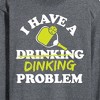 Men's - Instant Message - I Have A Dinking Problem Pickleball Long Sleeve Graphic T-Shirt - 2 of 4