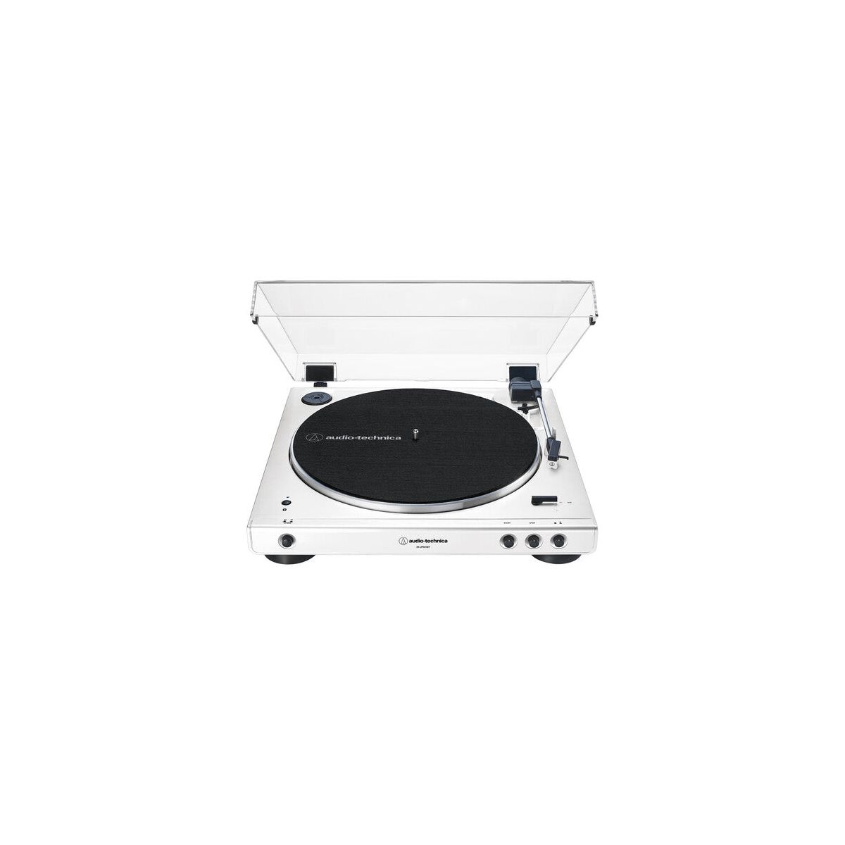 Audio-Technica AT-LP60XBT Bluetooth Stereo Turntable – Fully Automatic Belt-Drive Record Player (White).