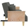 vidaXL Sofa Bed Dark Grey Fabric (100% polyester), Plywood Full - 4 of 4