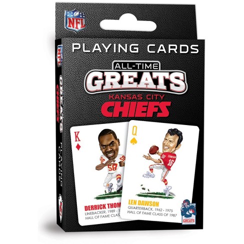 MasterPieces Officially Licensed NFL Kansas City Chiefs Playing Cards - 54  Card Deck for Adults