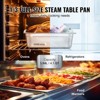 VEVOR 6 Pack Hotel Pans, 1/3 Size Anti-Jam Steam Pan, 0.8mm Thick Stainless Steel Restaurant Steam Table Pan, 4-Inch Deep Commercial Table Pan - 4 of 4