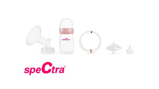 Spectra Breast Pump Premium Accessory Kit with 24mm Breast Flange, Replacement Parts, and Bottle, 2 of 11, play video