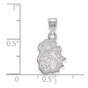 Black Bow Jewelry 10k White Gold James Madison Dukes NCAA Small Pendant - 2 of 3